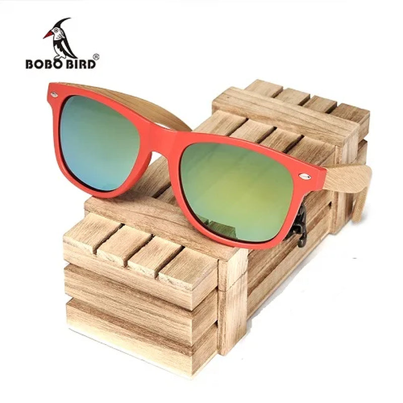 Sunglasses Women Customize Polarized Glass Wood UV400 Eyewear Gafas De Sol Mujer Engrave Name on Legs in Wood Gift Box