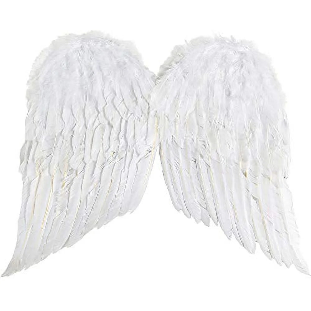 the Sexy Good Teen Angel Accessory Feathers Wings, White, One-Size 22"