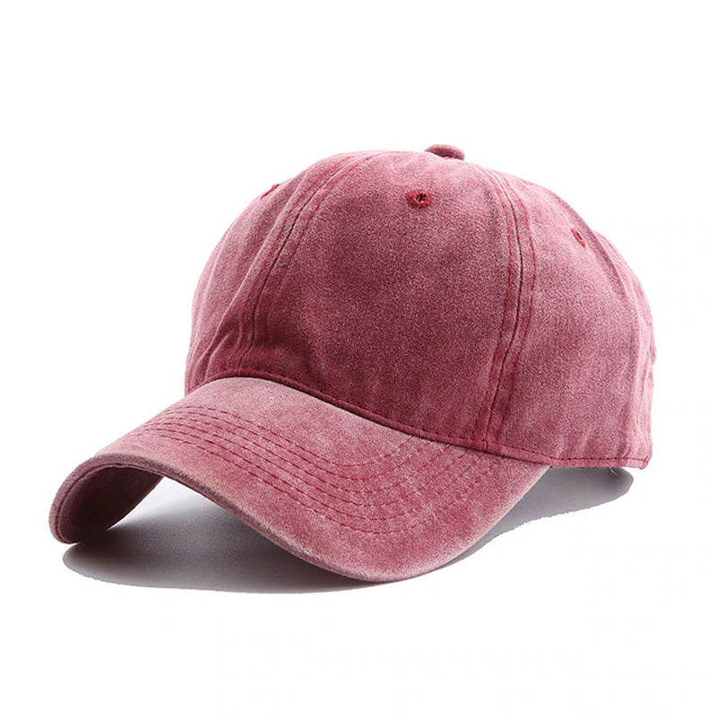 Solid Spring Summer Cap Women Ponytail Baseball Cap Fashion Hats Men Baseball Cap Cotton Outdoor Simple Vintag Visor Casual Cap