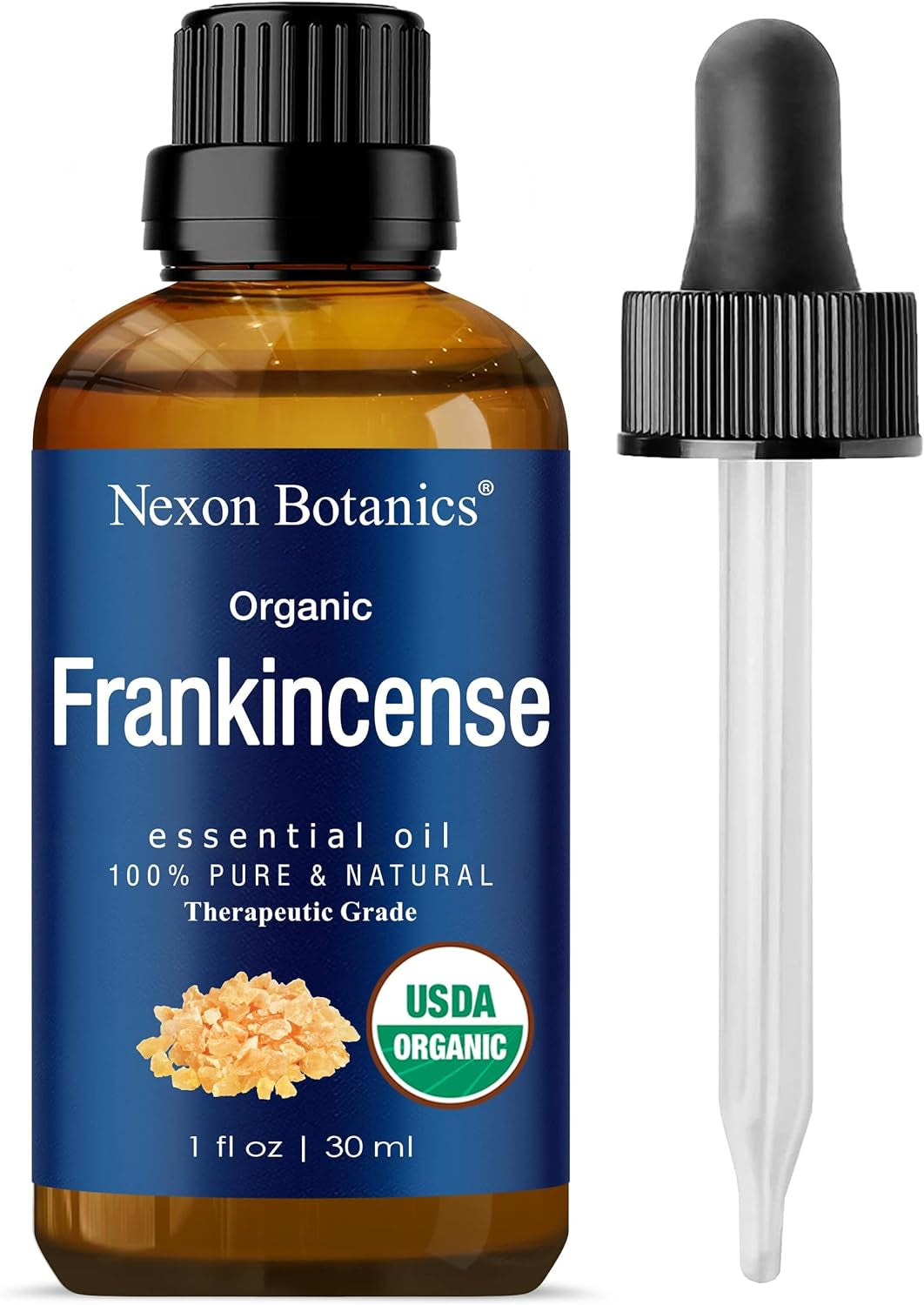 "Pure and Natural Organic Frankincense Essential Oil - Therapeutic Grade for Aromatherapy, Diffuser, and Skin & Hair Care - 30Ml"