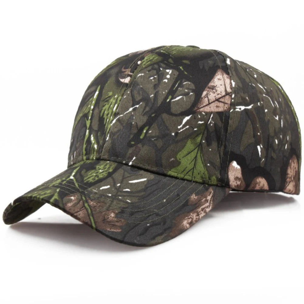 Summer Outdoor Sunscreen Quick-Drying Hat Jungle Leaf Camouflage Men Women Camouflage Trucker Baseball Cap Unisex Hat