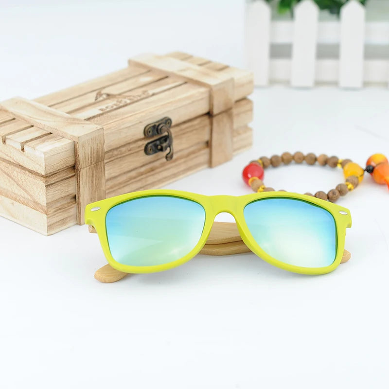 Sunglasses Women Customize Polarized Glass Wood UV400 Eyewear Gafas De Sol Mujer Engrave Name on Legs in Wood Gift Box