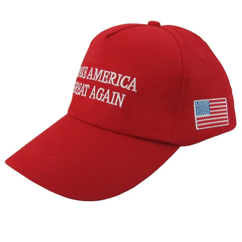 Unisex Outdoor President Trump 2024 Campaign Baseball Cap USA 45 American Flag 3D Embroidered Adjustable Snapback Trucker Hat